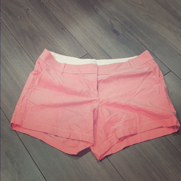 J. Crew Pants - J. Crew broken-in Chino shorts, size 12. Pink